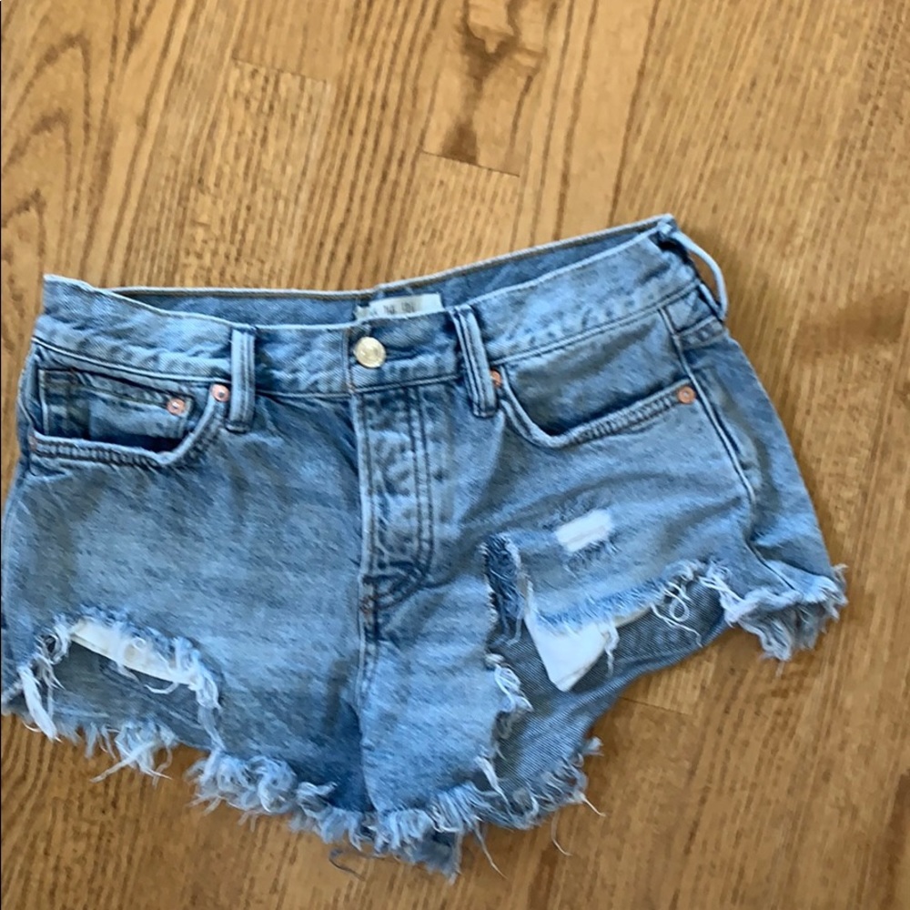 Free People denim shorts